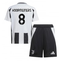 Juventus Teun Koopmeiners #8 Fußballbekleidung Heimtrikot Kinder 2024-25 Kurzarm (+ kurze hosen)